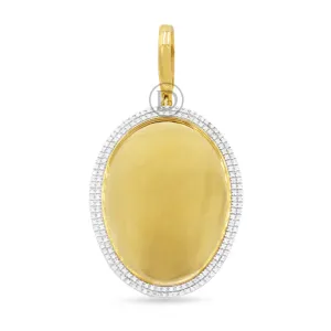 10K Yellow Gold Memory Pendant with 0.35CT Diamonds