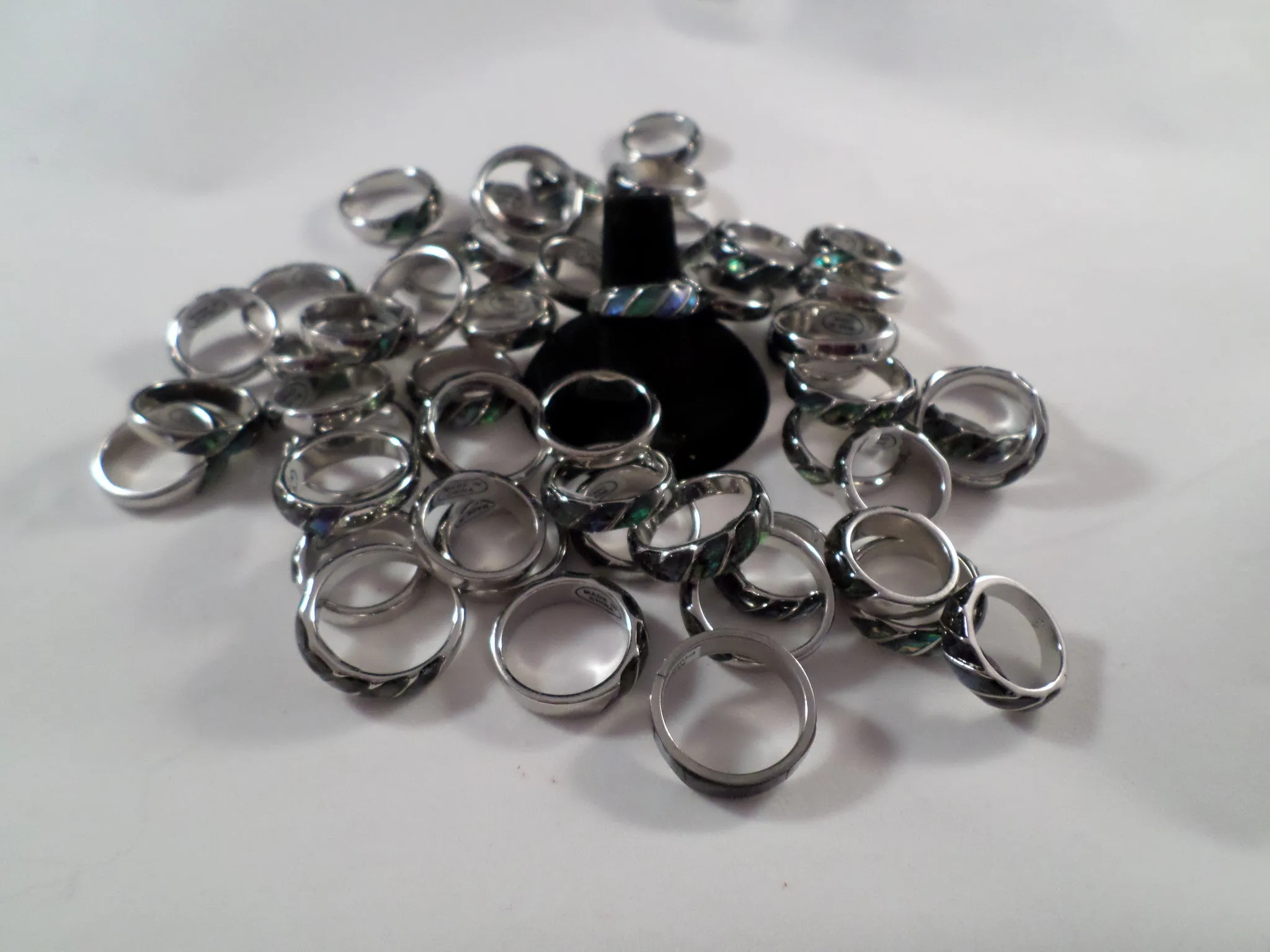 Abalone Rope Band Ring