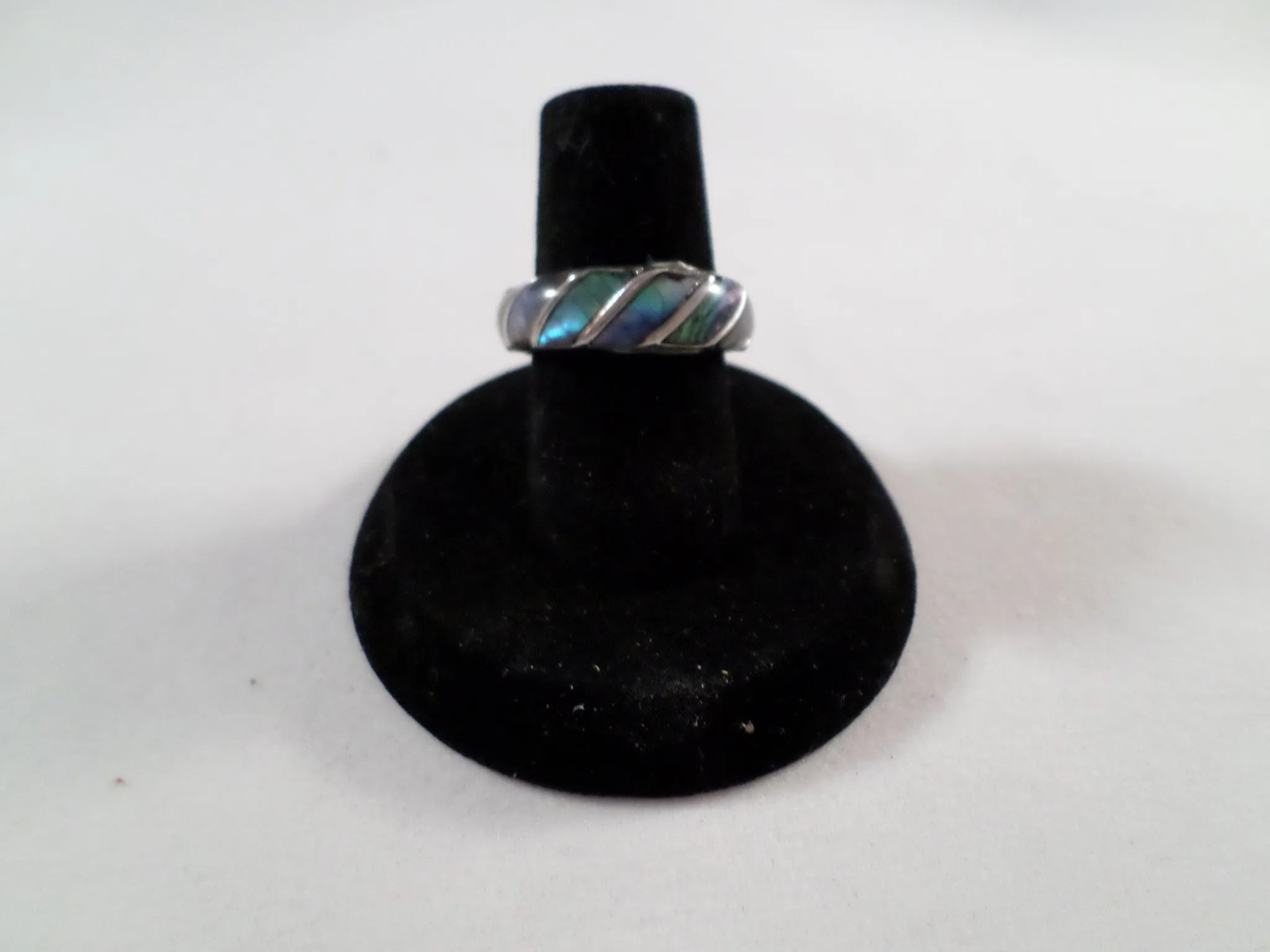 Abalone Rope Band Ring