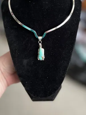 Artist - Steve Francisco #8 Navajo Handmade Turquoise Pendant