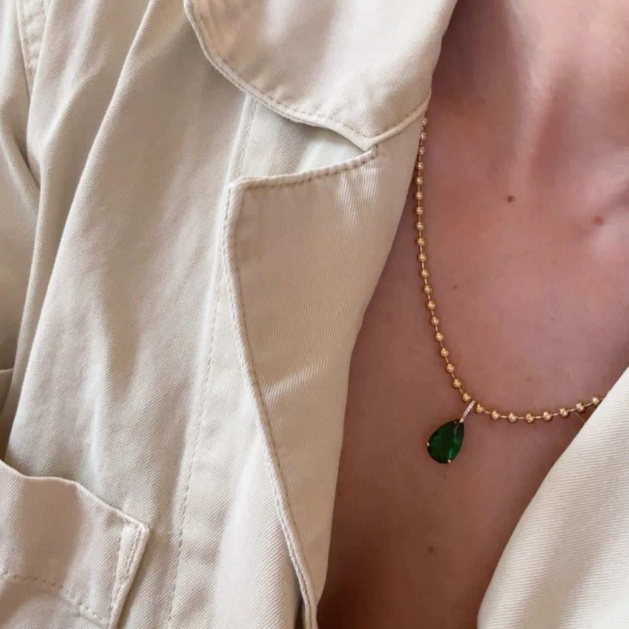 Ball Chain for Pear Pendants