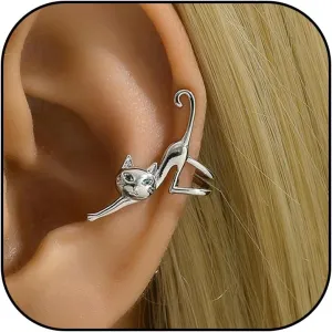 Cat Ear Cuff Earrings for Women Gold Silver Ear Cuffs Non Pierced Ear Cuff Cat Earrings Cute Animal Earrings Jewelry Gift for Girls