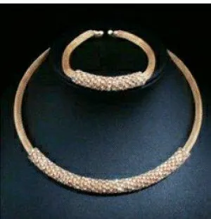Celine Luxury Choker Set-Gold