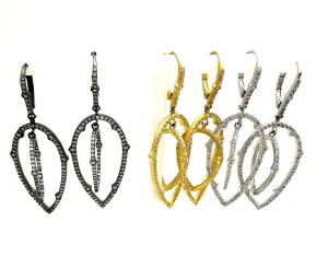 Double Teardop CZ Earrings