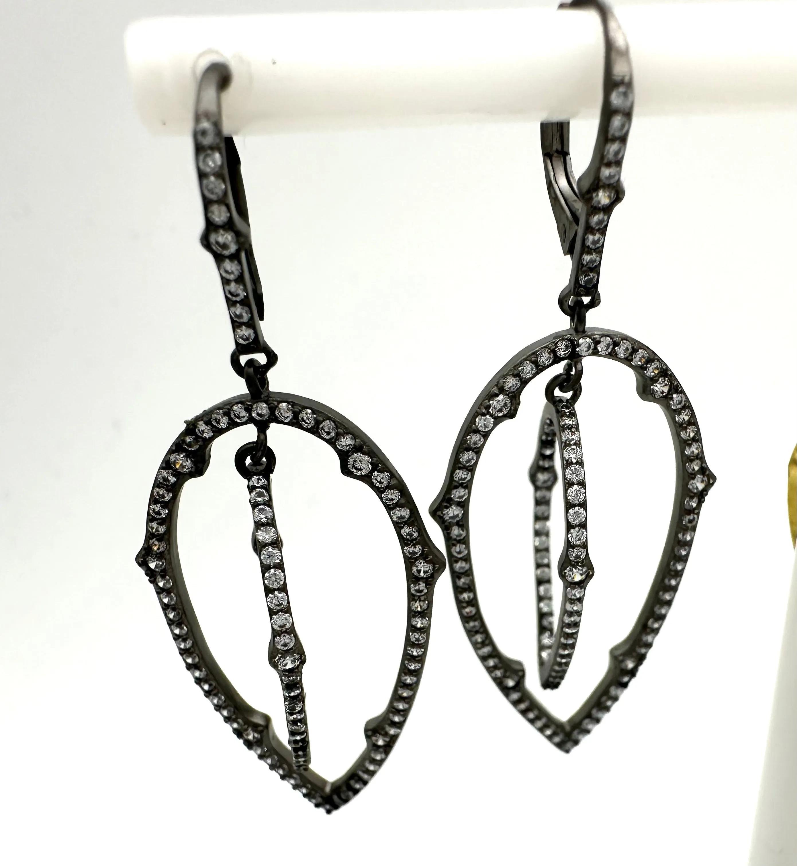 Double Teardop CZ Earrings