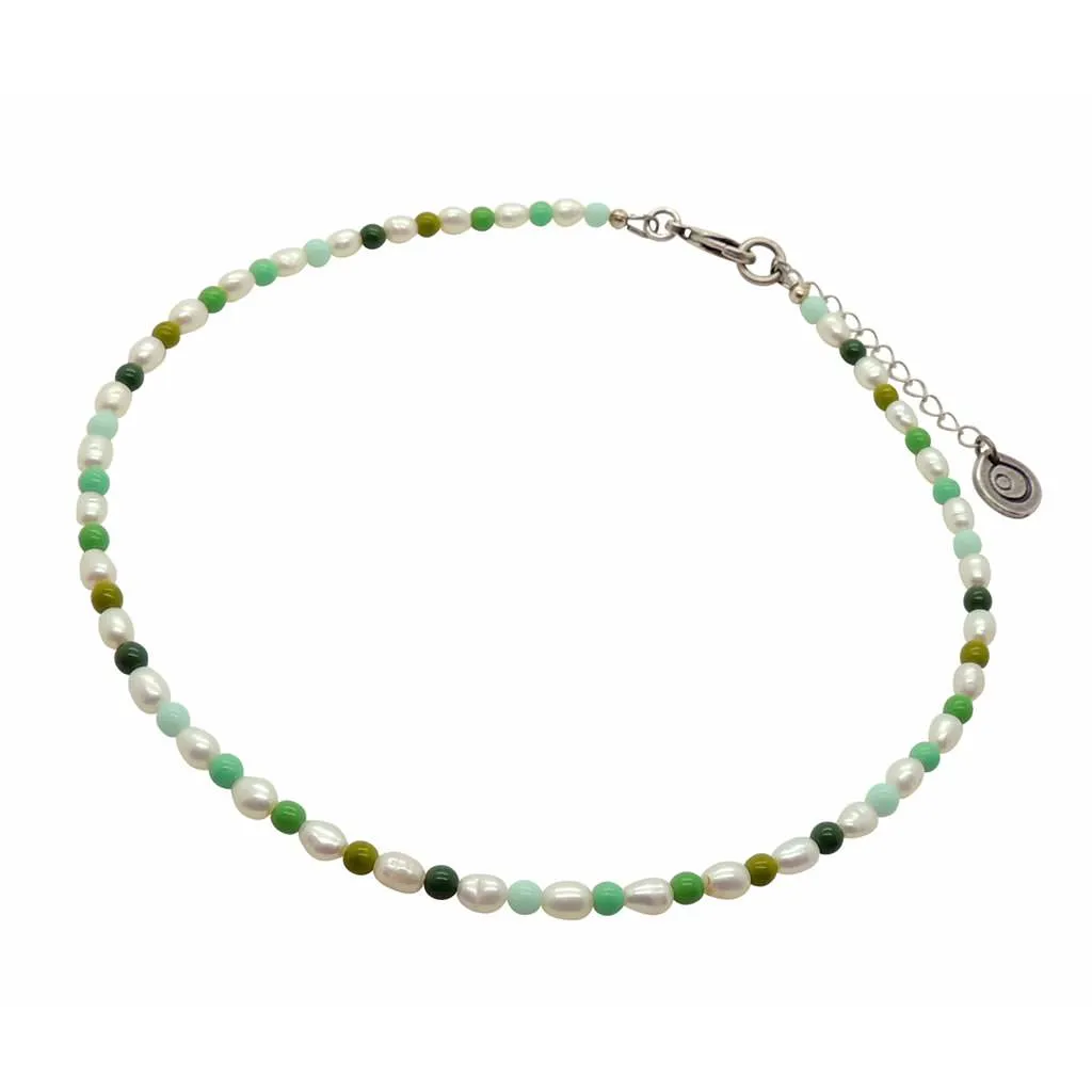 Hawaii Green Freshwater Pearl Choker