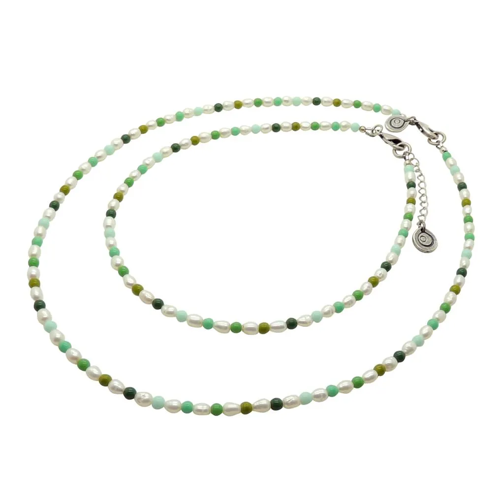 Hawaii Green Freshwater Pearl Choker
