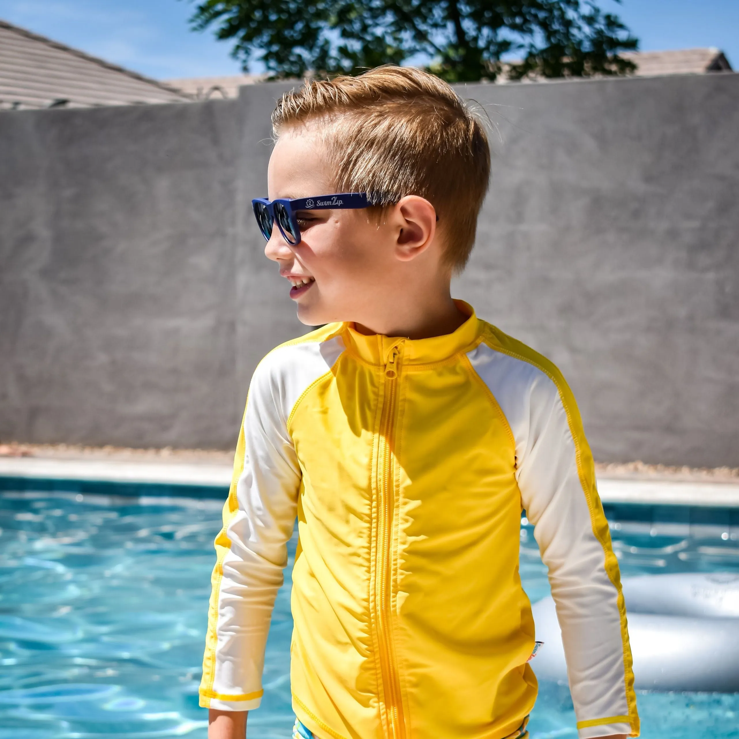 Kids Wayfarer Sunglasses - Navy