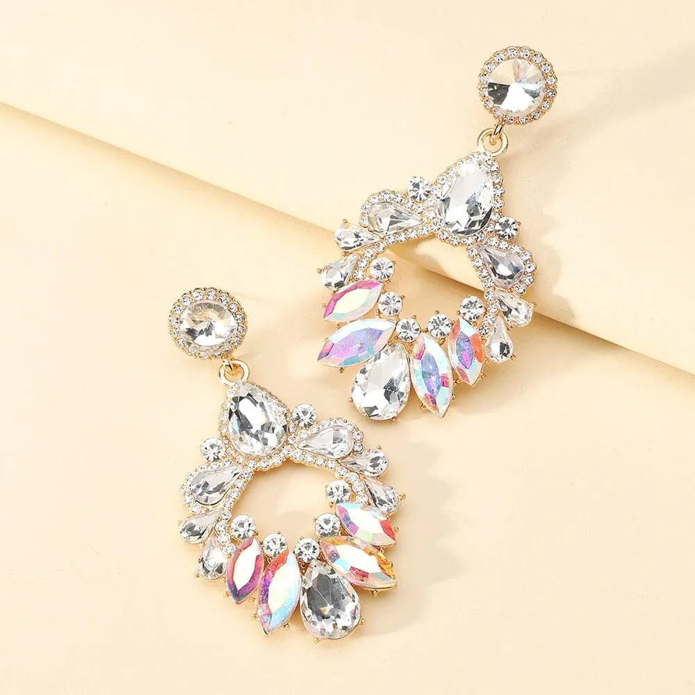 Luxury Design Chandelier Large Dangle Earrings
