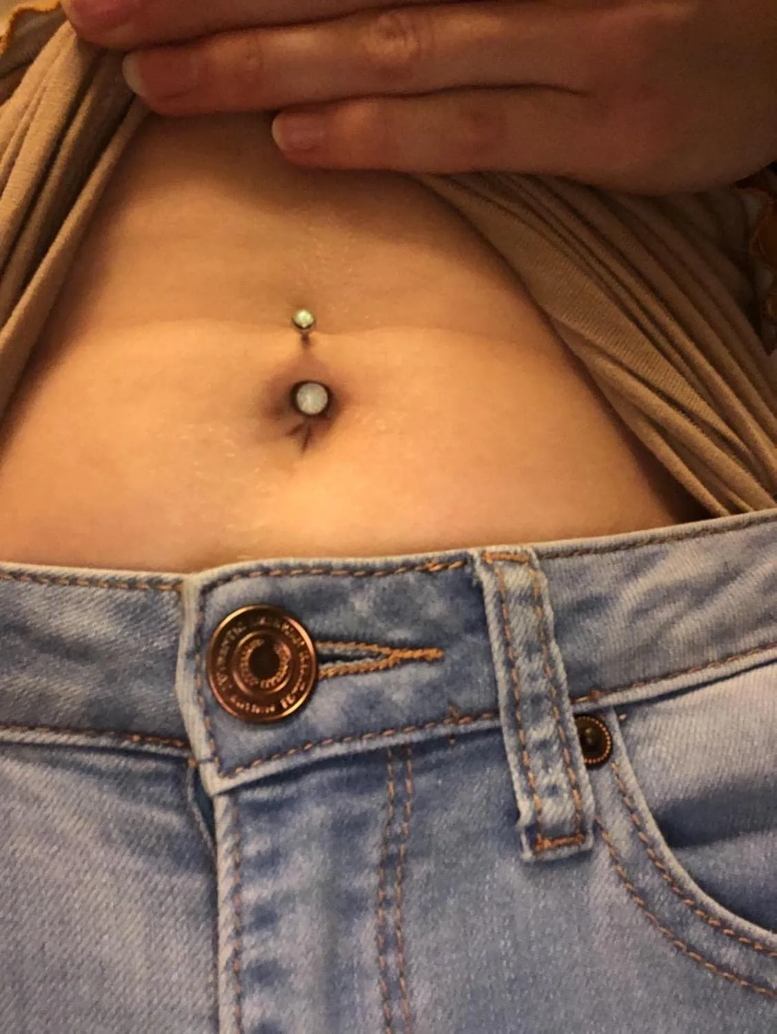 MODRSA Belly Button Ring Belly Rings Surgical Steel Belly Button Ring Hypoallergenic Clicker Belly Button Ring Navel Rings for Women