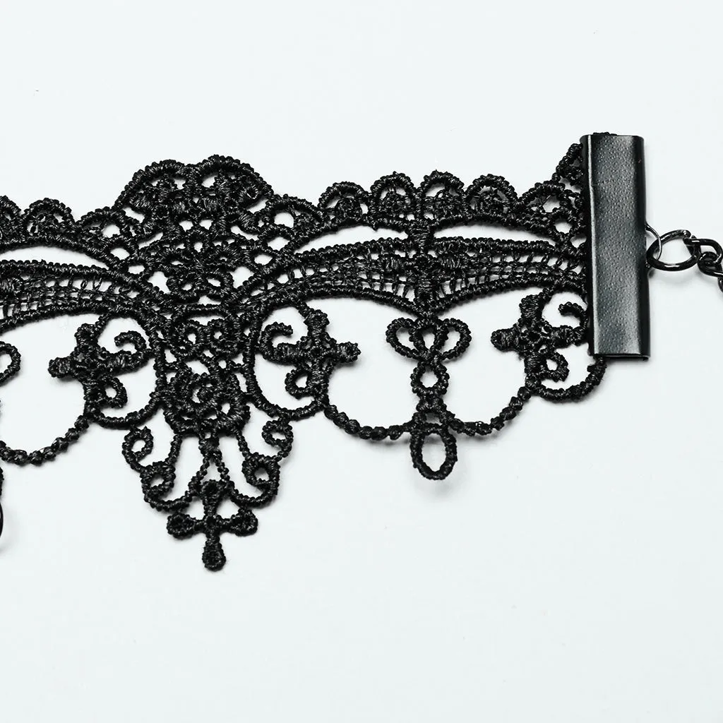 Punk Rave Anat Choker with Cameos and Cleavers