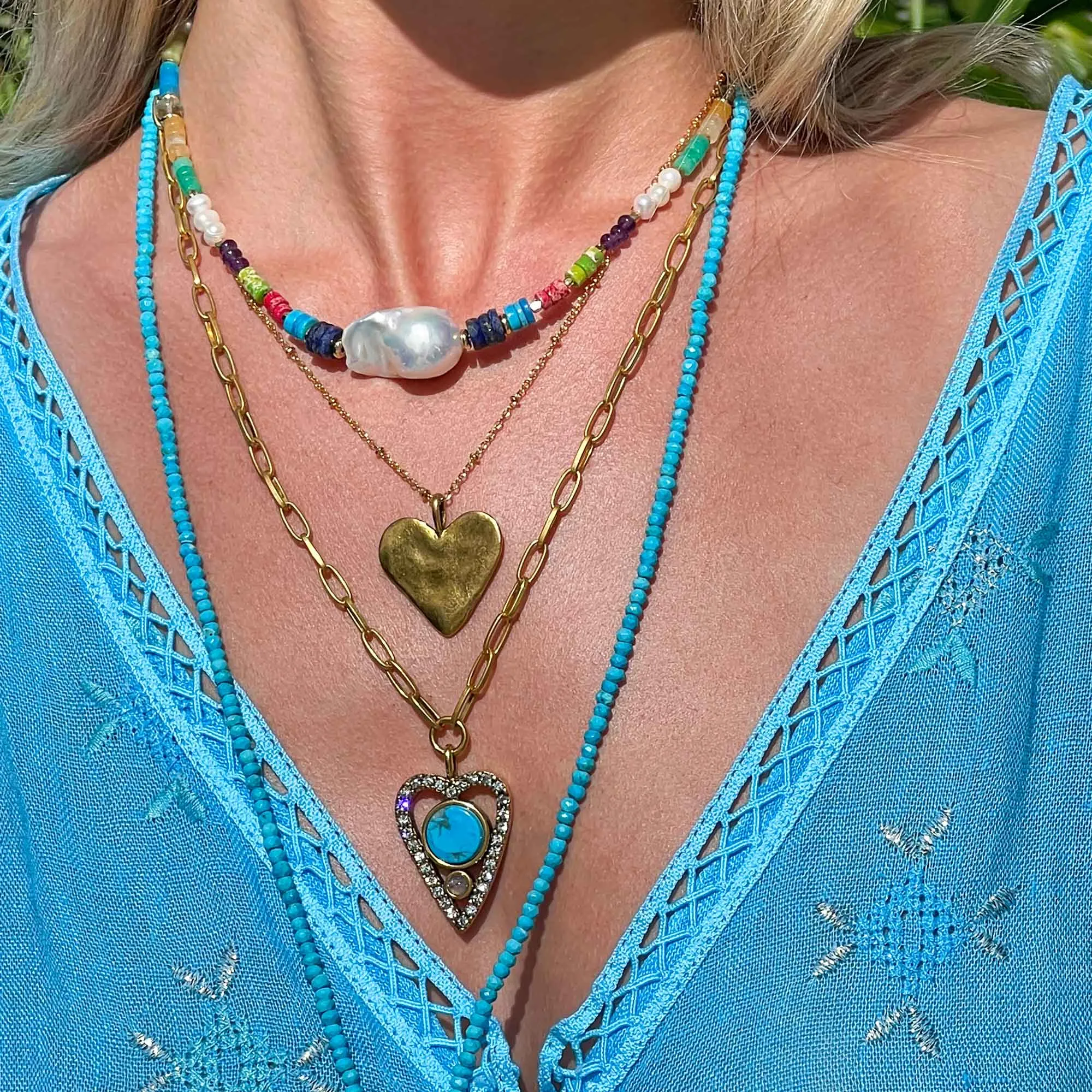 Rainbow Cloud Nine Choker Necklace