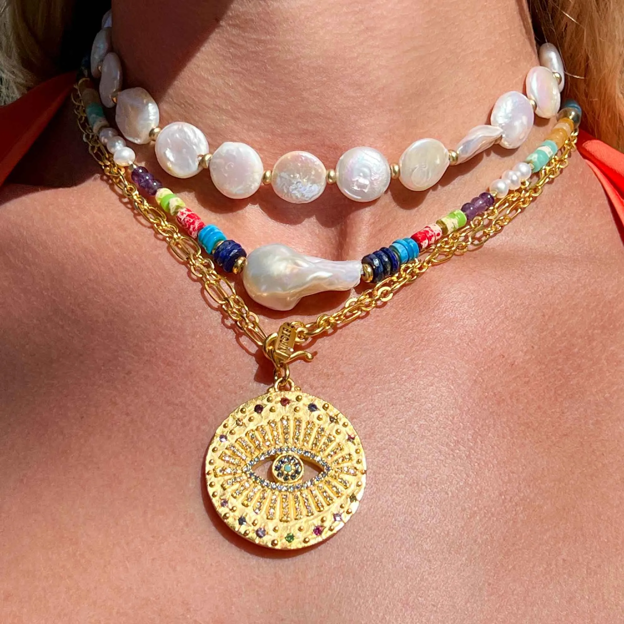 Rainbow Cloud Nine Choker Necklace