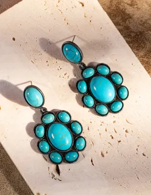 Rustic Couture's Bohemian Oval Concho Earring