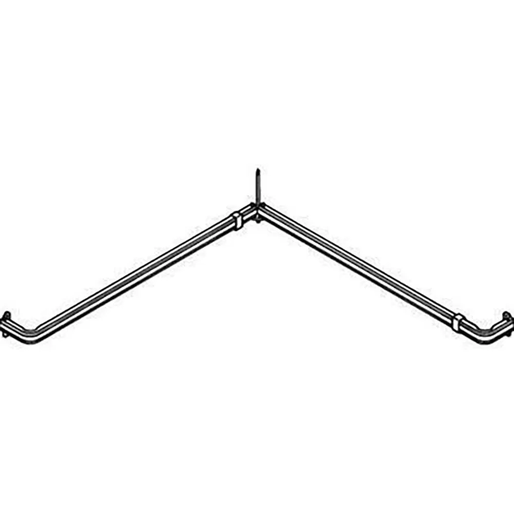 Single Corner Lock Seam Curtain Rod by Kirsch