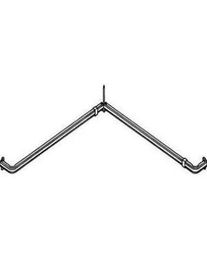 Single Corner Lock Seam Curtain Rod by Kirsch