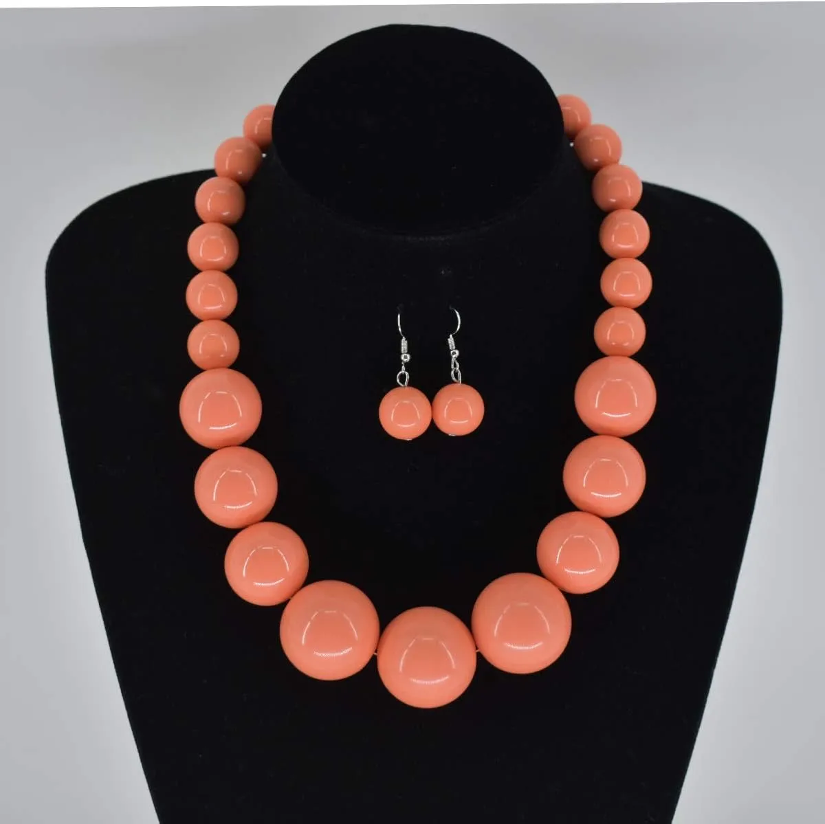 utop JNF Hand made Pearl Statement Necklace for Women Rhinestone Multilayer Crystal Necklaces Chunky Pearl Necklace Large Pearl Necklace and Earrings Set for Mother Mom's gift